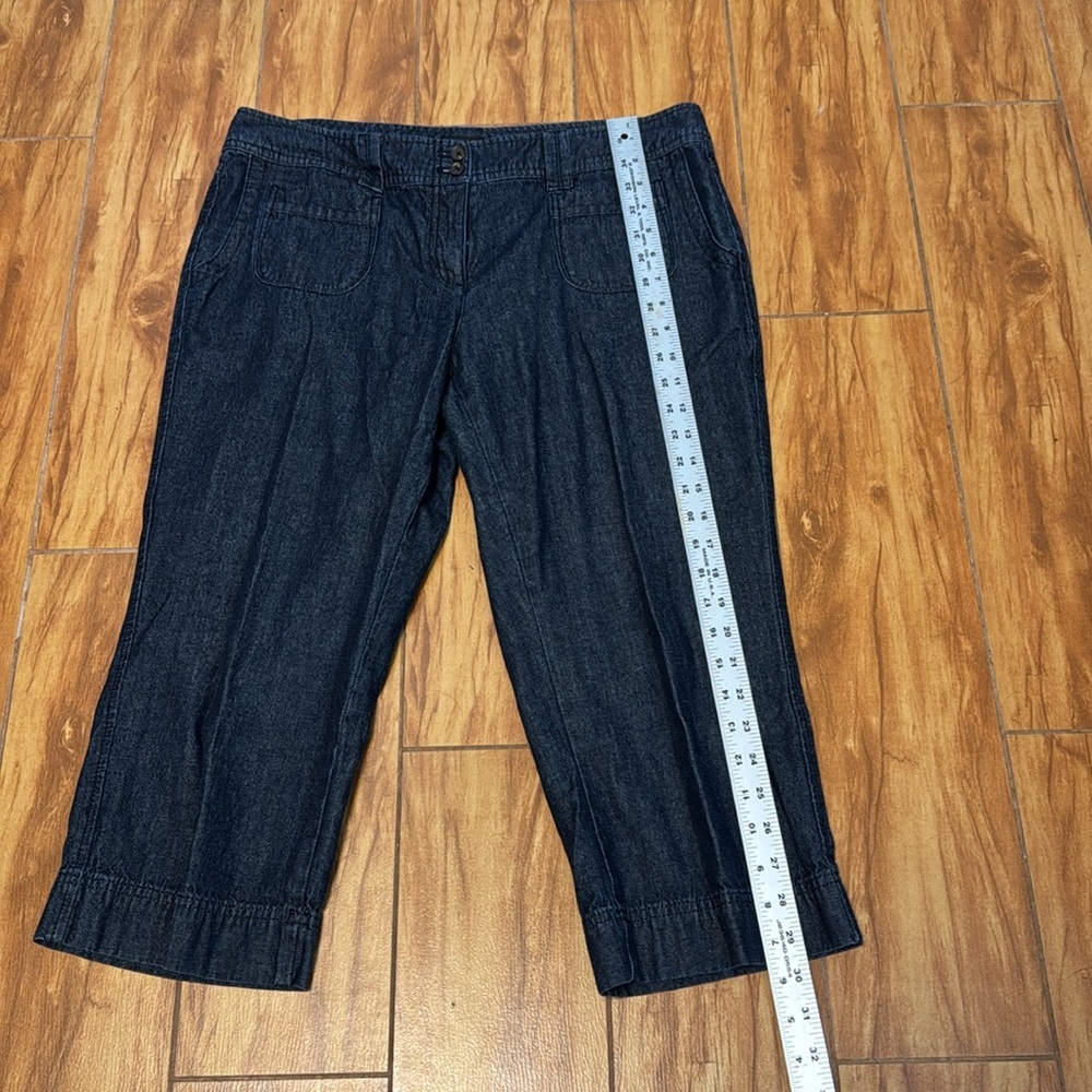 New York & Company Blue Denim Capri Pants - Picture 6 of 8